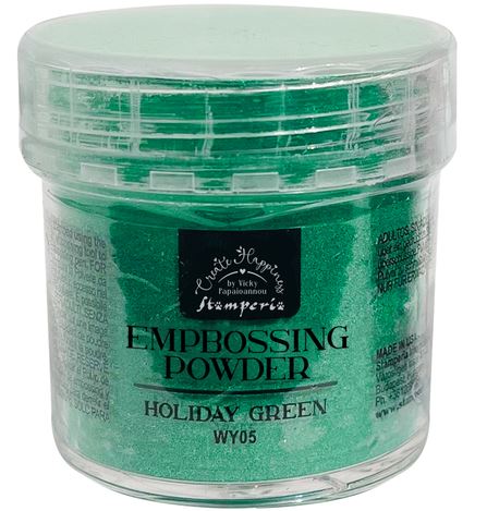 Stamperia Create Happiness Embossing Powder HOLIDAY GREEN
