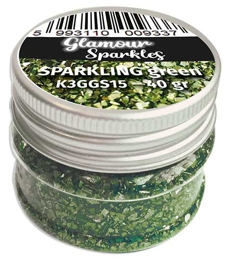 Stamperia Glamour Sparkles - Sparkling Green (40gr) (K3GGS15)