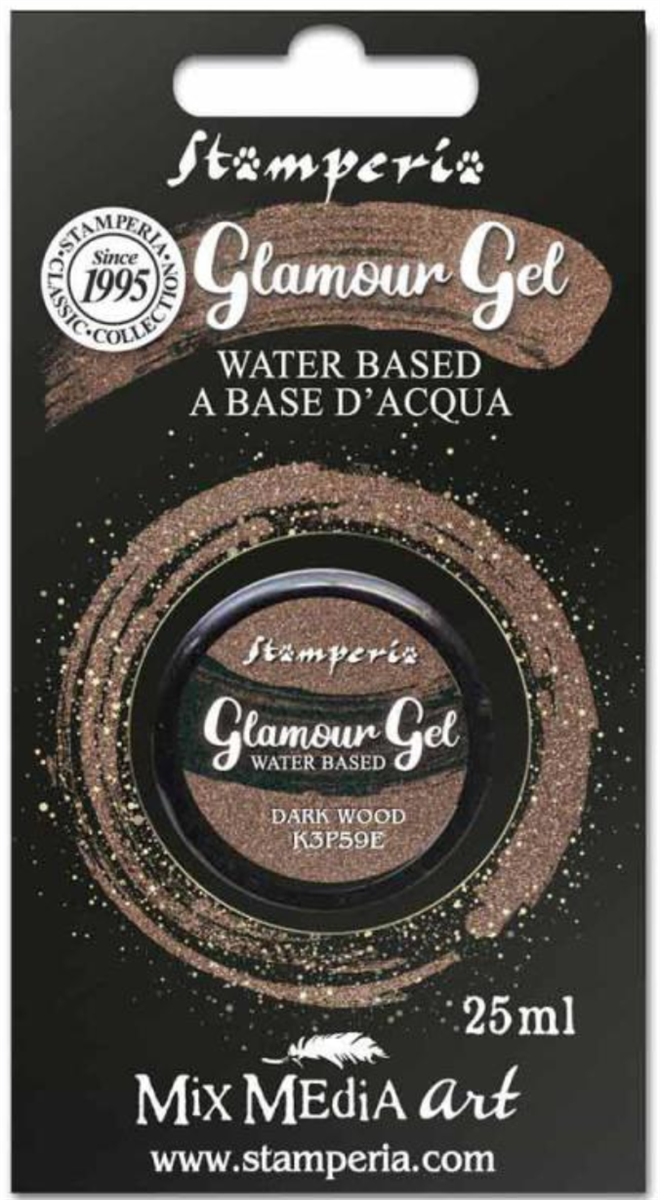 Stamperia Glamour Gel - DARK WOOD (E)