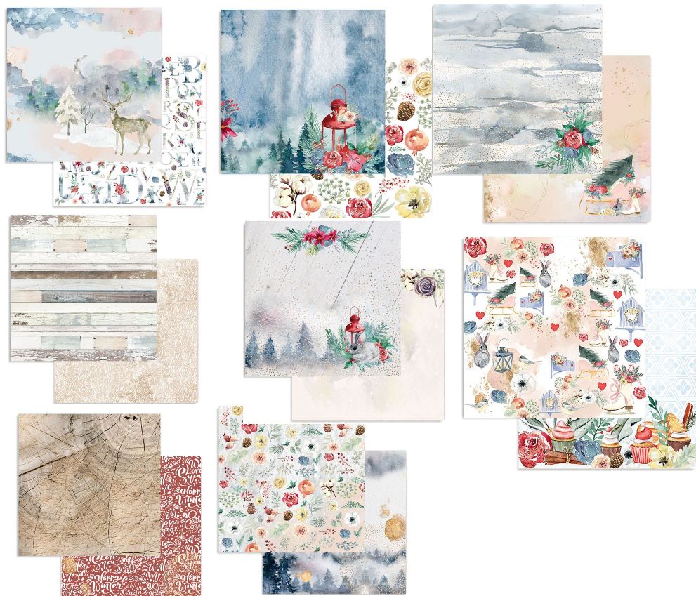 Stamperia 8x8 Paper Pack - GRATITUDE (Christmas)