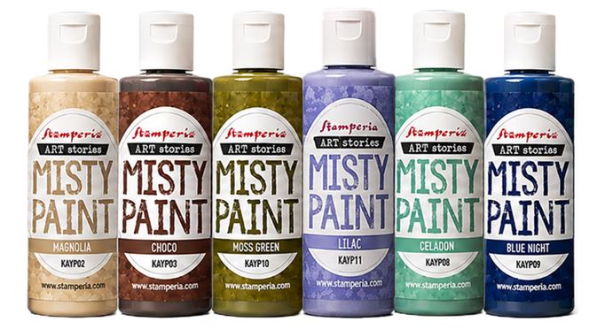 Stamperia Art Stories Selection Misty Colours NATURE 60ml (6pcs) (KAYPX02)