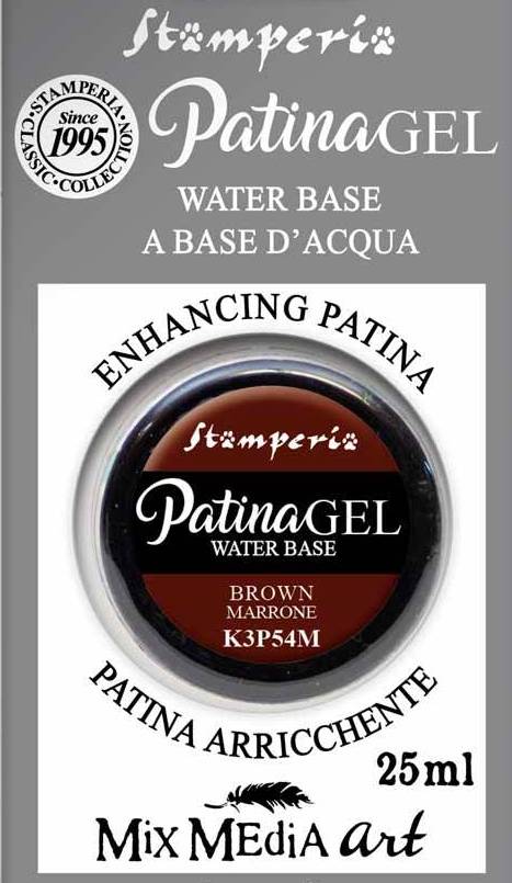 Stamperia Patina Gel Water Based 25ml Brown (K3P54M)