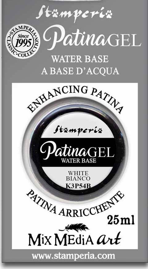 Stamperia Patina Gel Water Based 25ml White (K3P54B)
