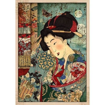 Stamperia Rice Paper A4 - GEISHA  (DFSA4392)