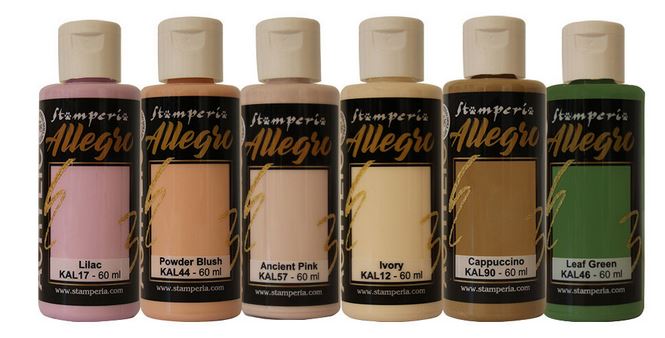 Stamperia Romance Forever Allegro Paint Kit (6pcs) 