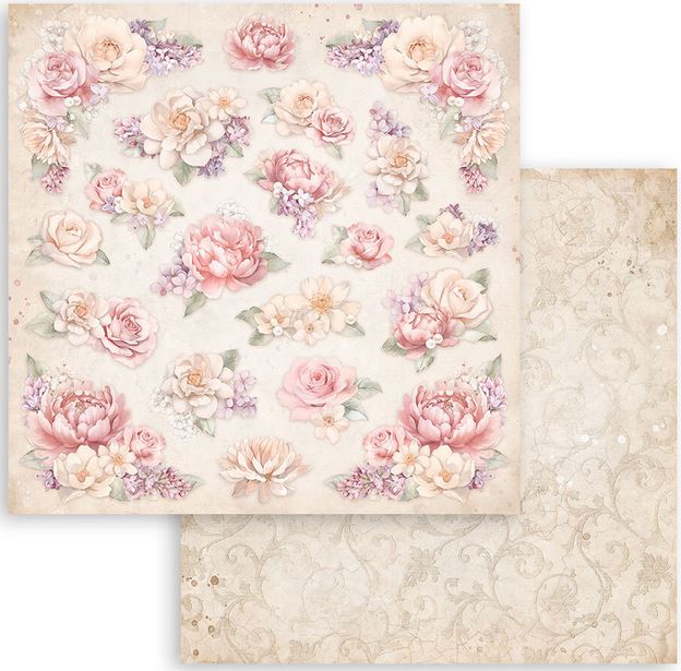 Stamperia Romance Forever Double-Sided Paper - FLORAL PATTERN (SBB975)