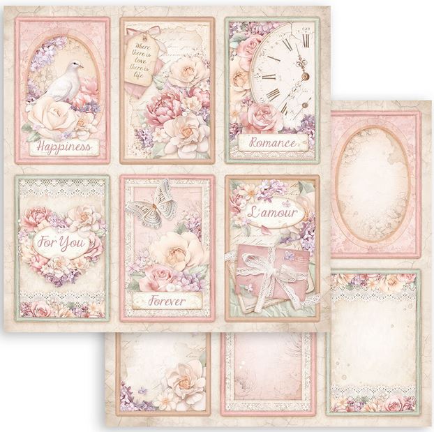 Stamperia Romance Forever Double-Sided Paper - 6-CARDS (SBB976)