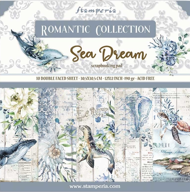 Stamperia 12x12 Paper Packs - Romantic Sea Dream