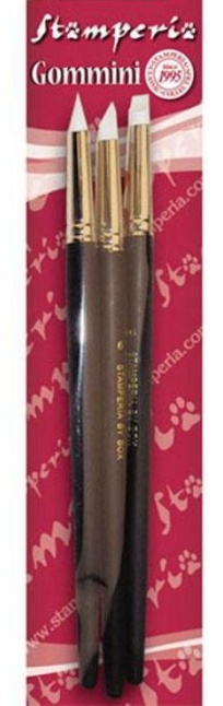 Stamperia Rubber Brushes Set of 3 (KR74G)