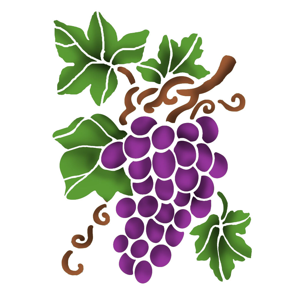 Stamperia Stencil A5 Grape (KSD297)