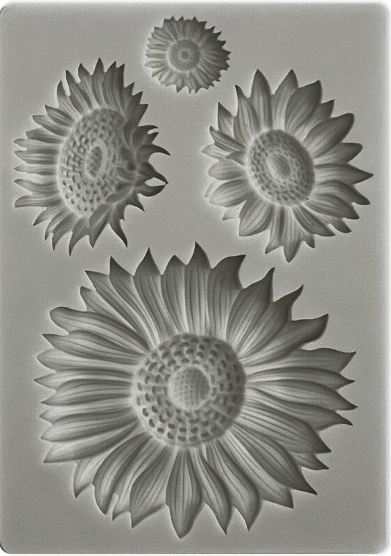 Stamperia Sunflower Art Silicon Mould A6 - Sunflowers (KACM09)