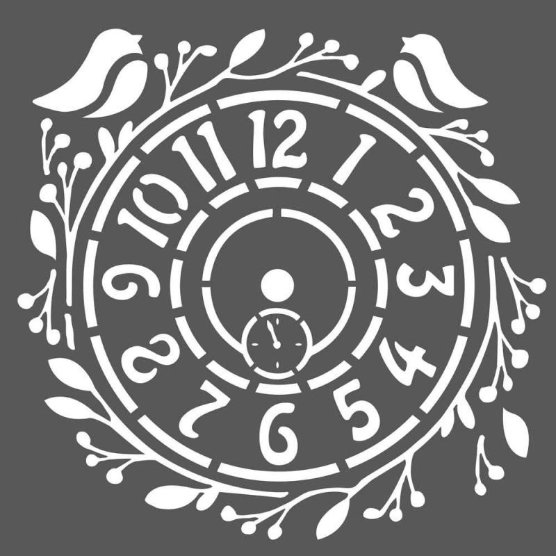 Stamperia Thick Stencil - Clock ((KSTDLQ27)