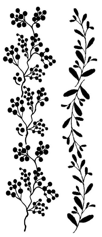 Stamperia Thick Stencil - Border Branches (DL03)