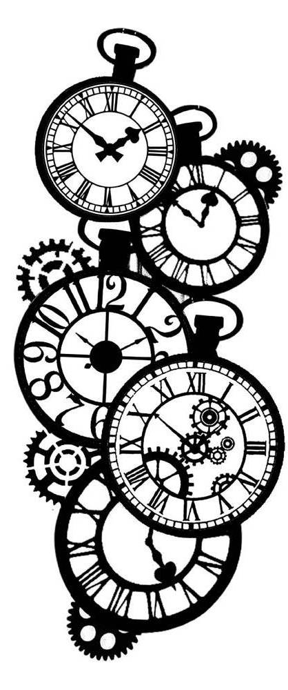 Stamperia Thick Stencil - Clocks(DL01))
