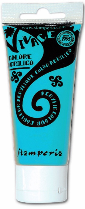 Stamperia Acrylic Paint - Cyan Blue (KAB14)