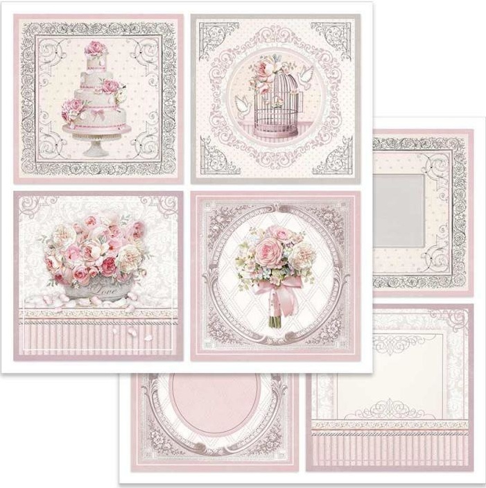 Stamperia Double-Sided Paper - WEDDING CARDS (SBB626)