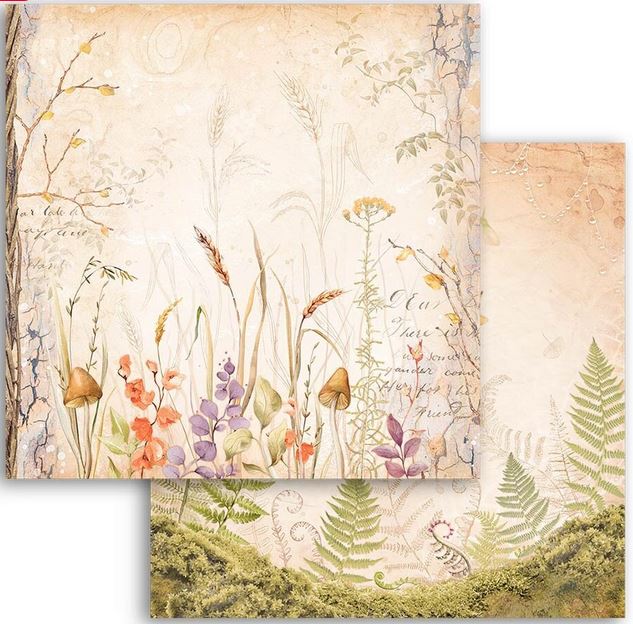 Stamperia Woodland Double-sided Paper - Grasslands  (SBB964)