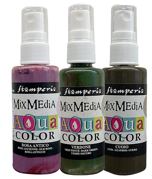 Stamperia Woodland Aquacolor Paint Spray Kit (3pcs) (KAQXWL)