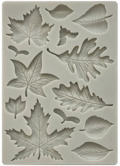Stamperia Silicon Mould A5 Woodland Leaves (KACMA501)