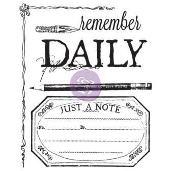 Prima Stationer's Desk Clear Stamps - DAILY (814007)
