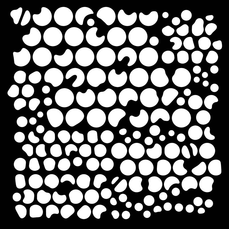 Woodware 6x6 Stencils -   BUBBLES (FRST050)