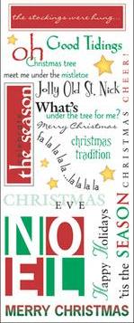 Me & My Big Ideas Varnish Stickers - Classic Christmas Sayings
