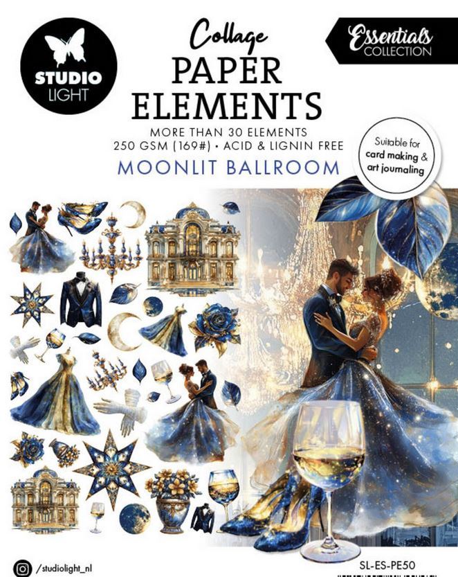 Studio Light Moonlit Ballroom Collage Paper Elements (SL-ES-PE50)
