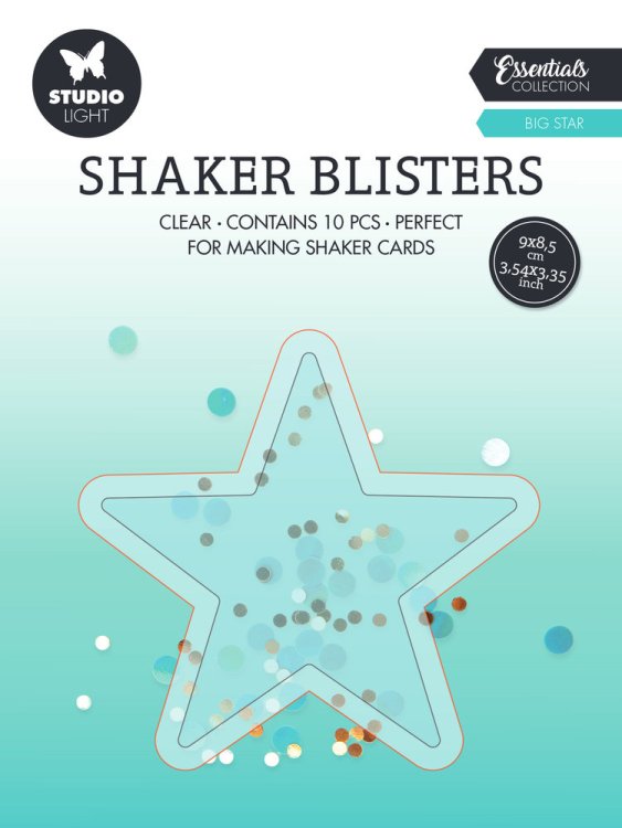Studio Light Shaker  Blister Pack Big Star (10pcs) (BLIS07)