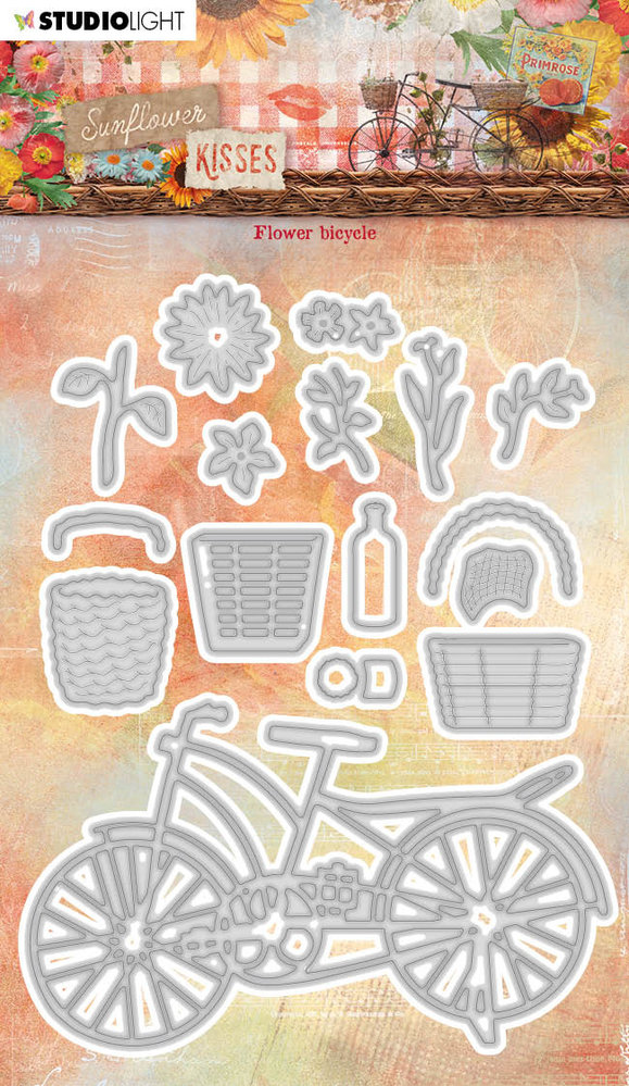 Studio Light Sunflower Kisses Cutting Dies Flower Bicycle (SL-SK-CD526)
