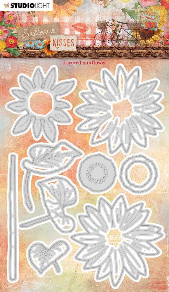 Studio Light Sunflower Kisses Cutting Dies Layered Sunflower (SL-SK-CD527)