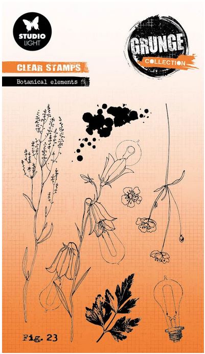 Studio Light Botanical Elements Grunge Stamps (SL-GR-STAMP606)