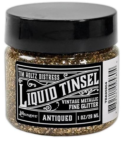 Tim Holtz Distress Liquid Tinsels Fine Antiqued 1 fl oz (TDA95804)