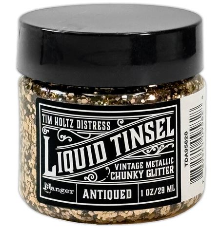 Tim Holtz Distress Liquid Tinsels Chunky Antiqued 1 fl oz (TDA95828)