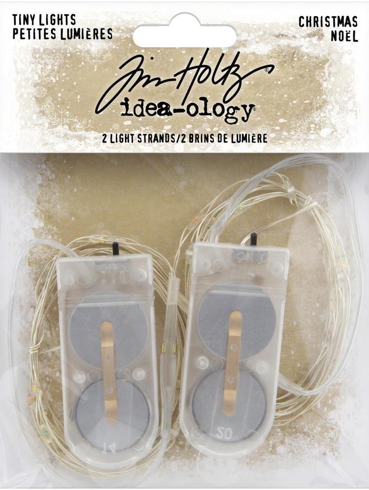 Tim Holtz Idea-Ology Battery Operated Wire Light Strands Tiny Lights CHRISTMAS (TH94106)