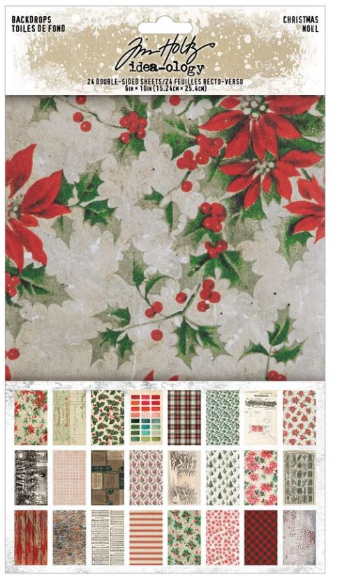 Tim Holtz idea-ology Christmas 2026 Backdrops (TH94488)