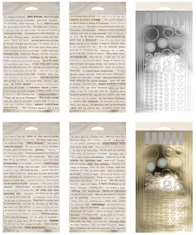 Tim Holtz idea-ology Christmas Sticker Book Traditional (TH94503)