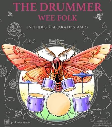 Pink Ink Designs Stamp - The Drummer
