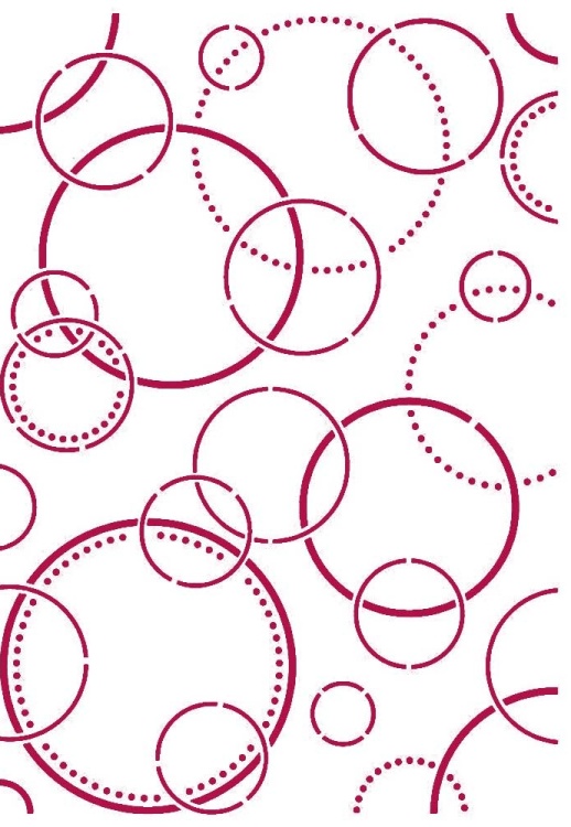 Stamperia Stencil A4 - Romantic Threads Bubbles (KSG466)