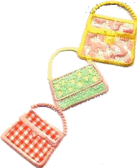 Motifs - Three Handbags Pastel/Multi