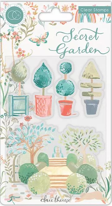 Craft Consortium Secret Garden Stamp Set - Topiary