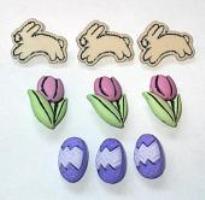 Dress It Up - Bunny Hop Easter Buttons