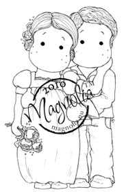 Magnolia Stamps - Loving Bridal Couple