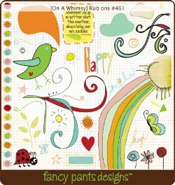 Fancy Pants Designs "Happy Together"  Rub-on Embellishments Item #053  NEW 
