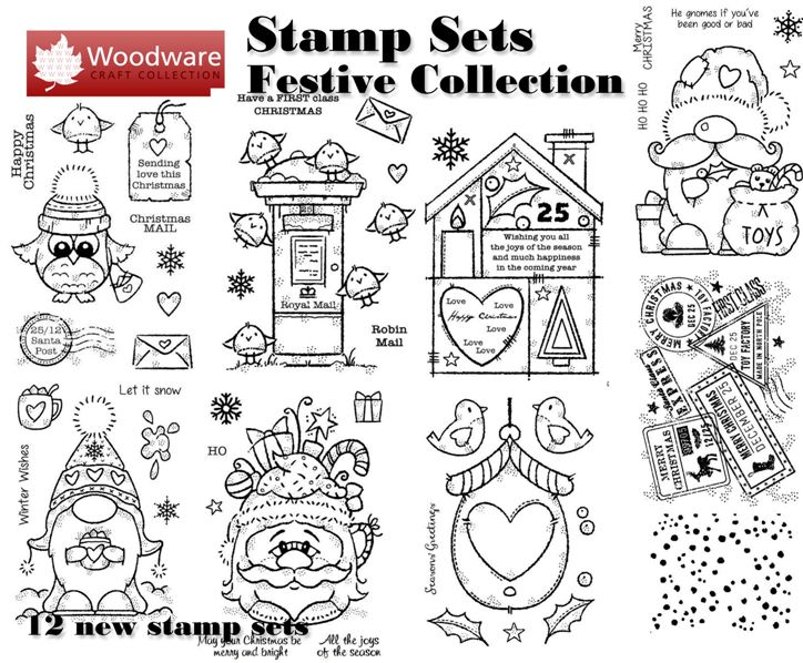 Woodware Xmas Stamps